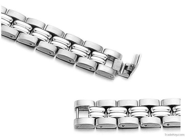 Negative Ion Stainless Steel Bracelet