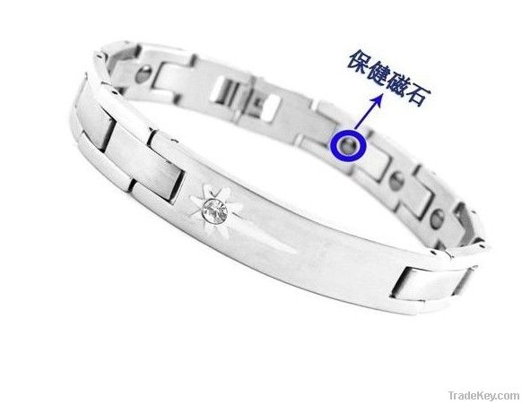 Negative Ion Stainless Steel Bracelet