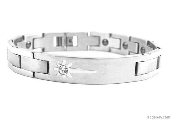 Negative Ion Stainless Steel Bracelet