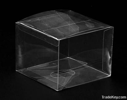 Transparent PVC/PET/PP folding box packaging