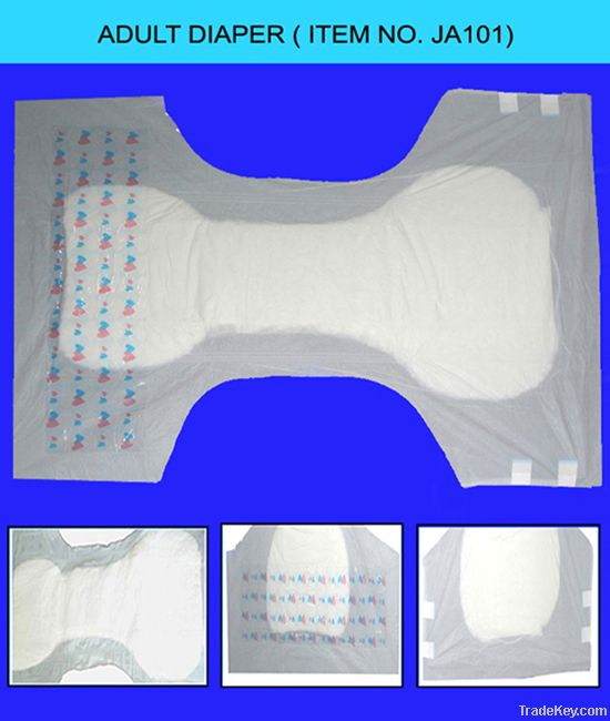 Adult diaper with PP tapes (JA101)