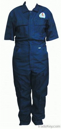 Boy short sleeve coveralls