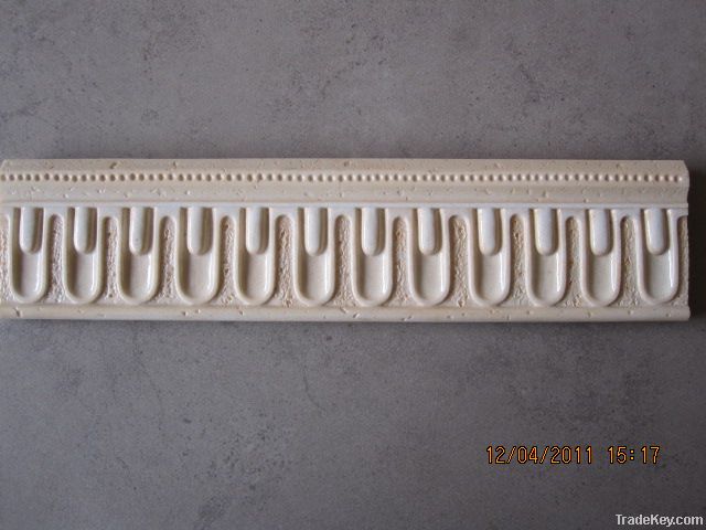 Manufacture resin border tiles