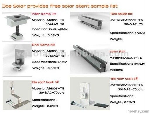 vg-solar Pitched Roof Mounting-tile roof mounting system