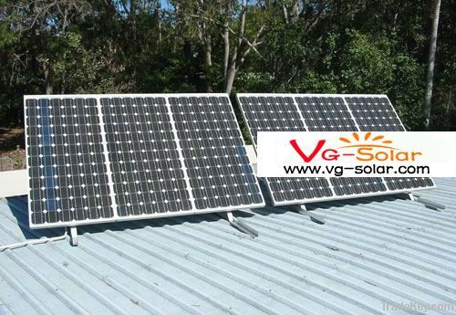 1.2kw Tin roof solar roof racking system|pitched roof