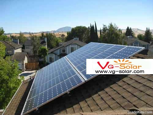 Installed-the United States 15KW pitched roof mounting system&solar m