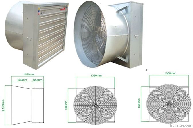 Yihe series Cone fans 36''