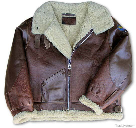 B3 bomber jacket / sheepskin flight jacket