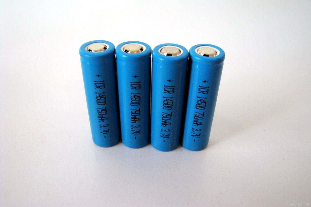 14500 750mAh  rechargeable lithium ion battery