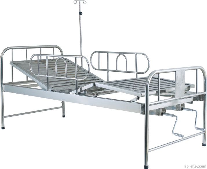 Stainless steel Bed with one crank