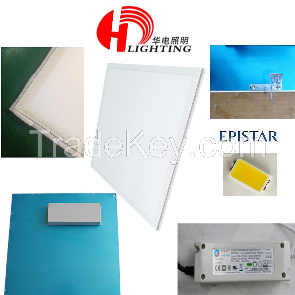 2X2FT 40W 347-480V thin LED ceiling Panel light for North America market with DLC approved