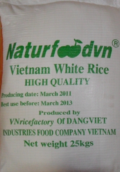 Vietnam white rice, jasmine rice