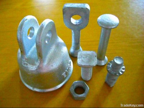 Clevis type metallic fittings for 10'' disc insulator