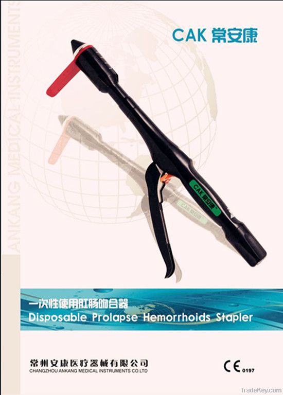 Disposable prolapse hemorrhoids stapler