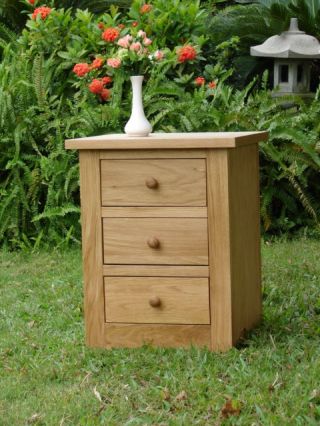 Oak indoor furniture - 3 drawer locker