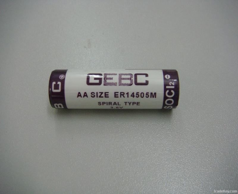 ER14505M ER14505M AA 3.6V 2000mAh 800mA max pulse GEBC LiSOC12 BATTERY