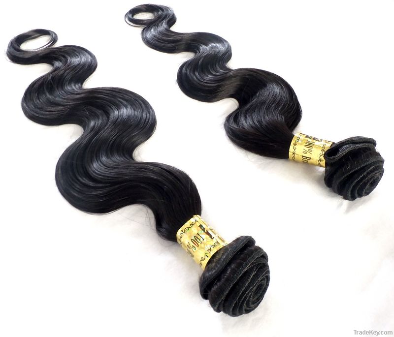 18 inch 1# body wave brazilian virgin hair weaves
