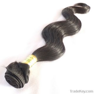 16 inch 1B# body wave brazilian virgin hair weaves