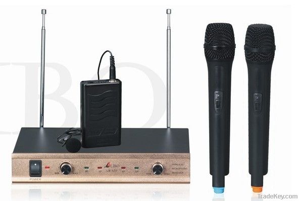 Two Handheld (or Lapel) Wireless Microphone (LB-12V)