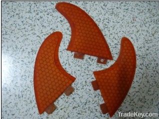 Top quality fiberglass honeycomb surfboard fins