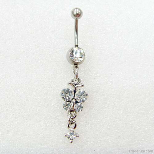 Sexy alloy belly ring