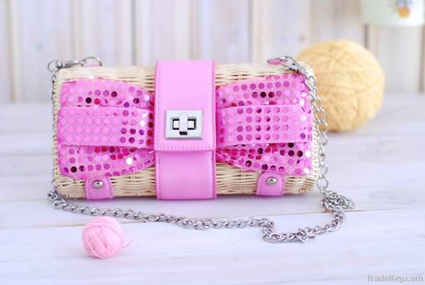 fashion rattan handbag