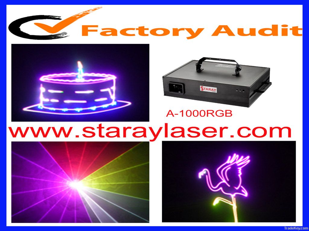 1W RGB animation laser light