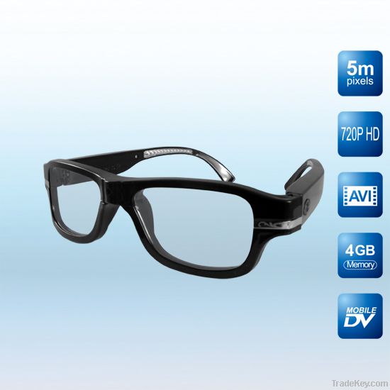 720P Real HD Video Camera Glasses, Old Fashion Design!