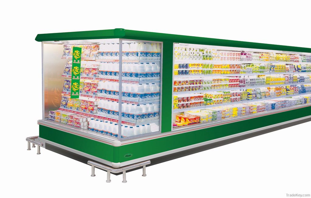 Refrigerator Freezer Display Showcase Cabinet for Dairy, Bottle, Drink