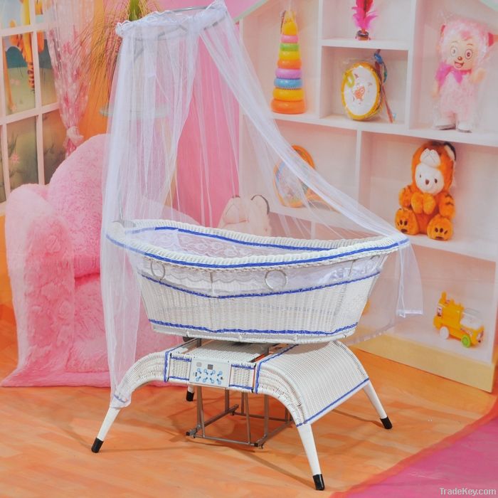 voice control baby swing cot