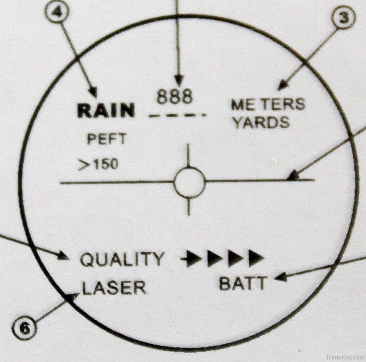 Vector Optics Rover 6x25 Laser Rangefinder 600M Golf Range Finder