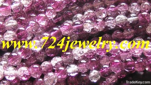 New Fashion 10MM Crack Crystal Round Beads, 100 Strands/Lot