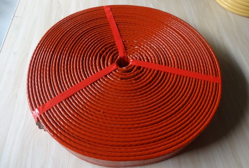 Silicone fiberglass sleeving for fire protection