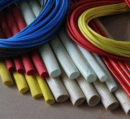 Heat treatment fiberglass sleeving