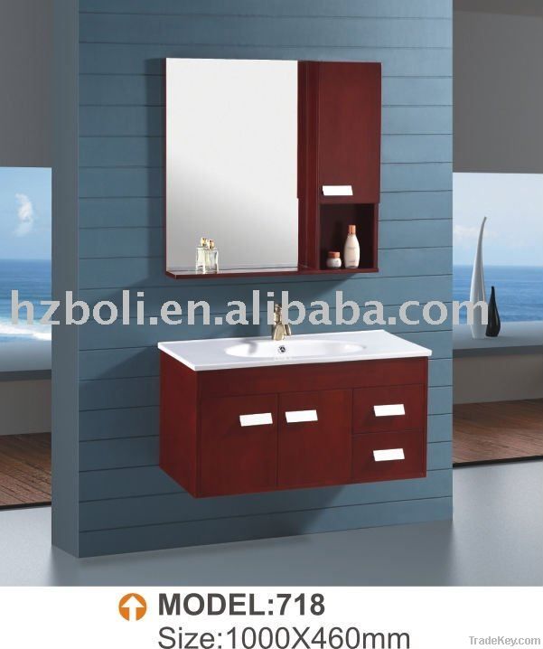 Modern solid wood bathroom cabinet
