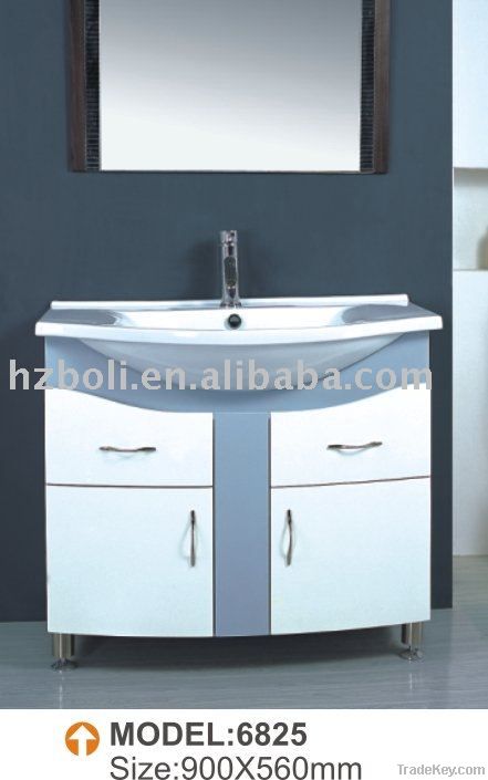 Cambered PVC bath cabinet