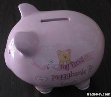 ceramic coin bank money box