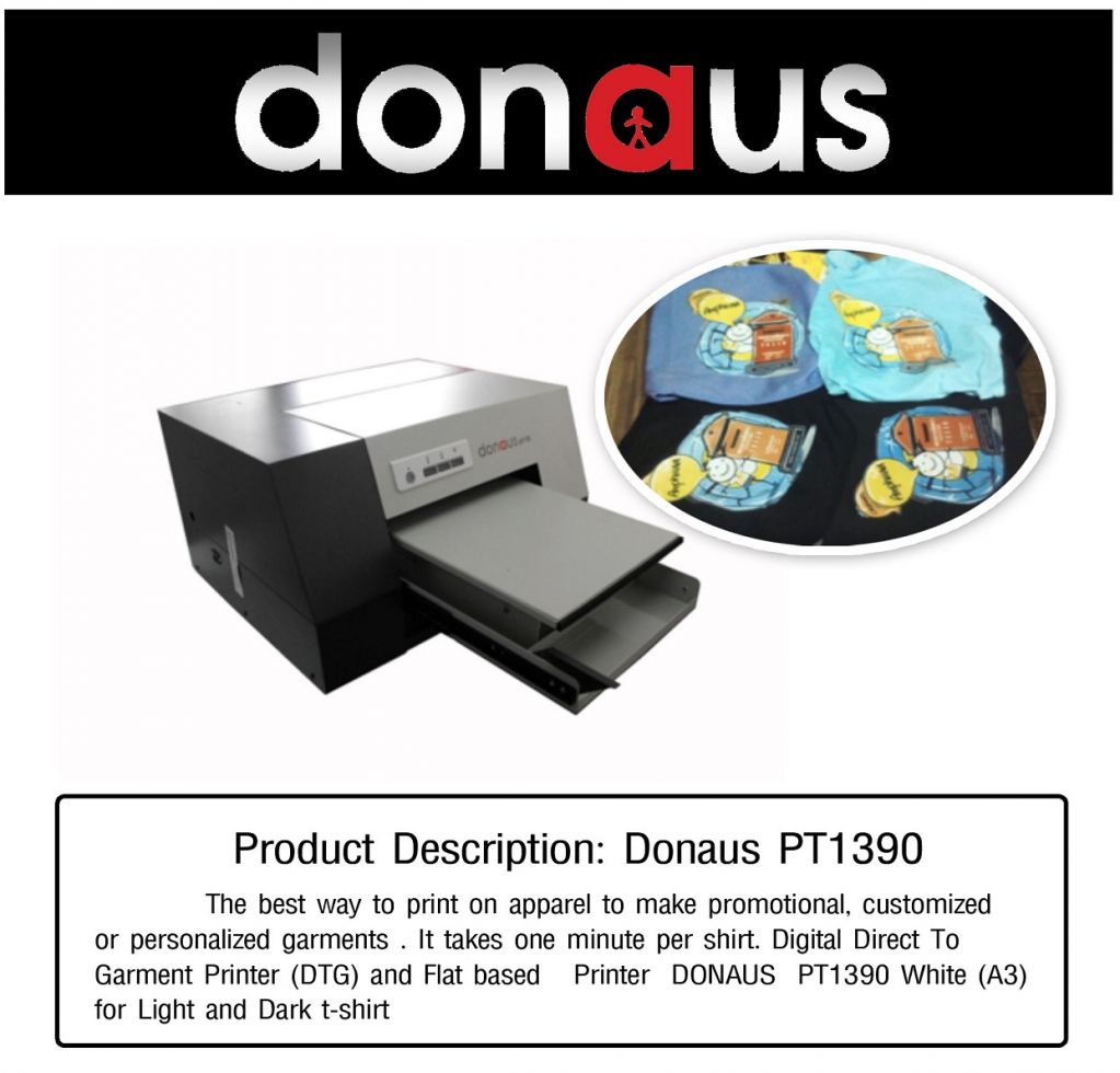 DTG and Flat based Printer PT1390 (A3)