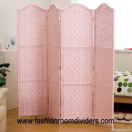 Plant Fiber Room Divider ---Pink