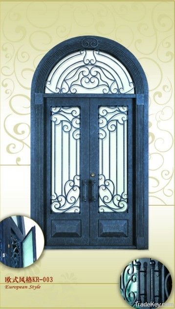 Iron Door With Glass