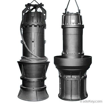 Submersible axial/mixed-flow pump