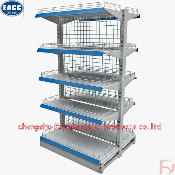 wire mesh supermarket shelf