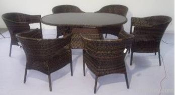 wicker furniture rattan table-chair set WJK-TC-11