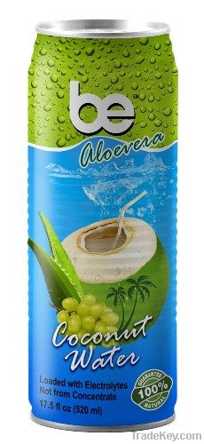 BE Coconut Water with Aloevera extracts - 520 ml. CAN
