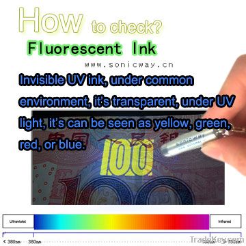 UV Fluorescent Invisible Security Ink