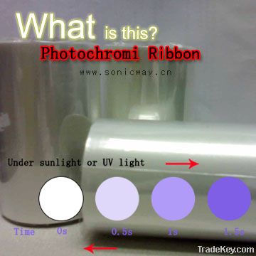 Photochromic printer ribbon