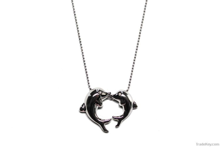 Dolphin-Couple Necklace