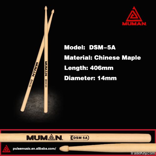 Hot Sale drumsticks! 5A American Hickory wood drum sticks