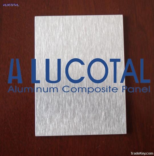 Brushed aluminum composite panel