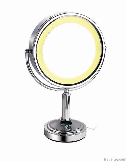 Tabletop lighting magnifying mirror